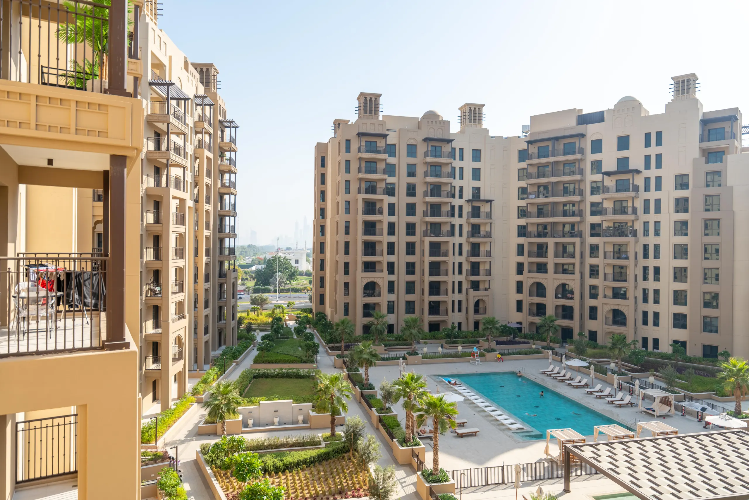 Balcony — Pool View